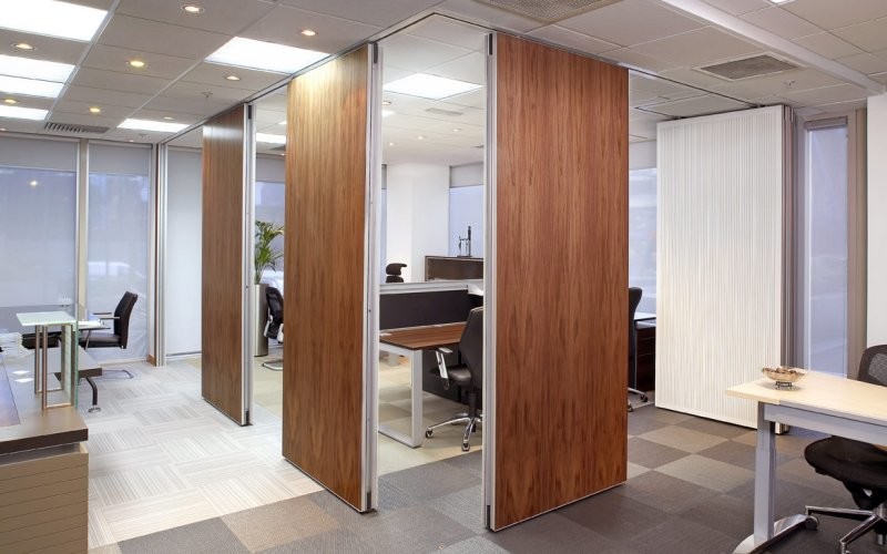 Sound Absorption Folding Partition Walls For Banquet Hall 500mm Width
