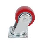 Customization 4inch 5inch 6inch 8inch Heavy Duty Industry Red PU PVC Swivel