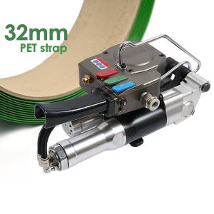 China PET PP Pneumatic Plastic Strapping Tool Hot Welding Strapping Tensioner Tool factory