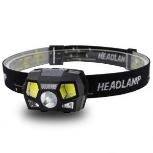 China LED Headlamp Safety Light Rechargeable Portable Waterproof Headlamp  with 6 Modes  for Running Camping Hiking Boating on sale