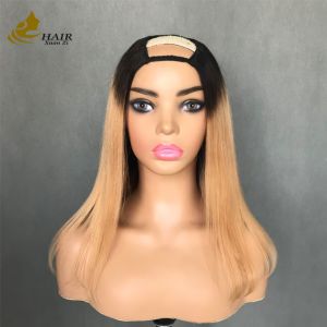 China Breathable And Comfortable Glueless U Part Wigs factory