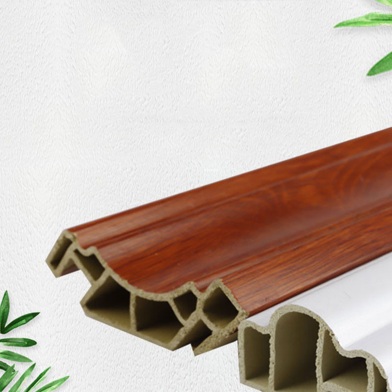 House Decoration Engineering No Glue Needed WPC Panel Skirting Anti Termite