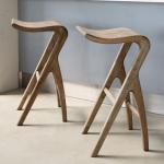 Customized high bar chair made of solid wood suitable for various bar or kitchen