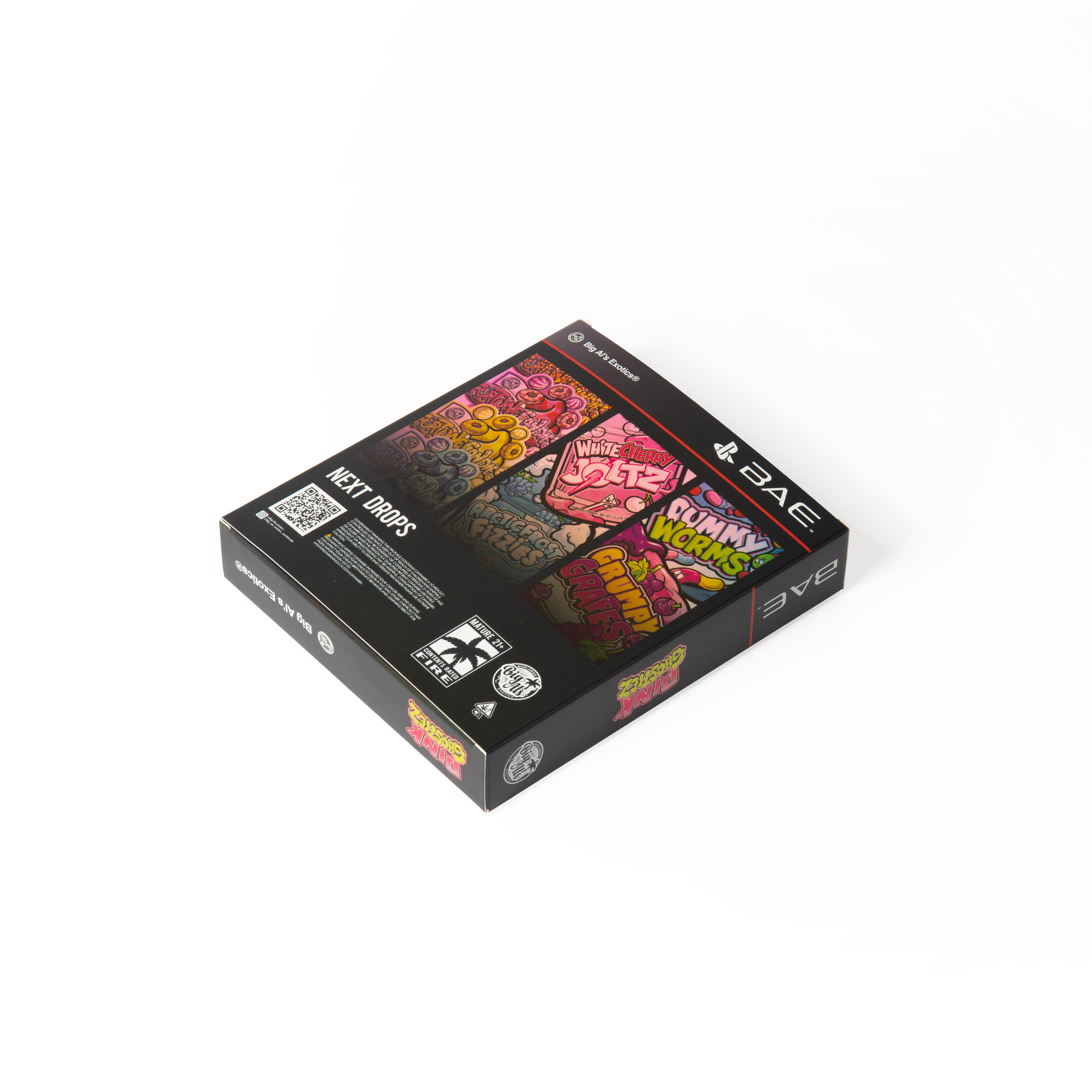 Custom Order Accepted Holographic Shiny Spot UV Foil Laser Card Paper Box Silver with Gold Stamping Rigid Craft Box