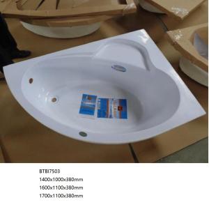 China Solid Surface Acrylic Built-in Tub Slip Resistant With Drain Hotel / Home Using factory
