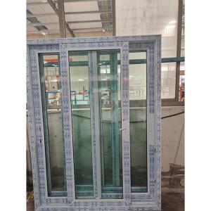 China Manufacture French Style Upvc Pvc Plastic French Patio Balcony Double Sliding Door factory