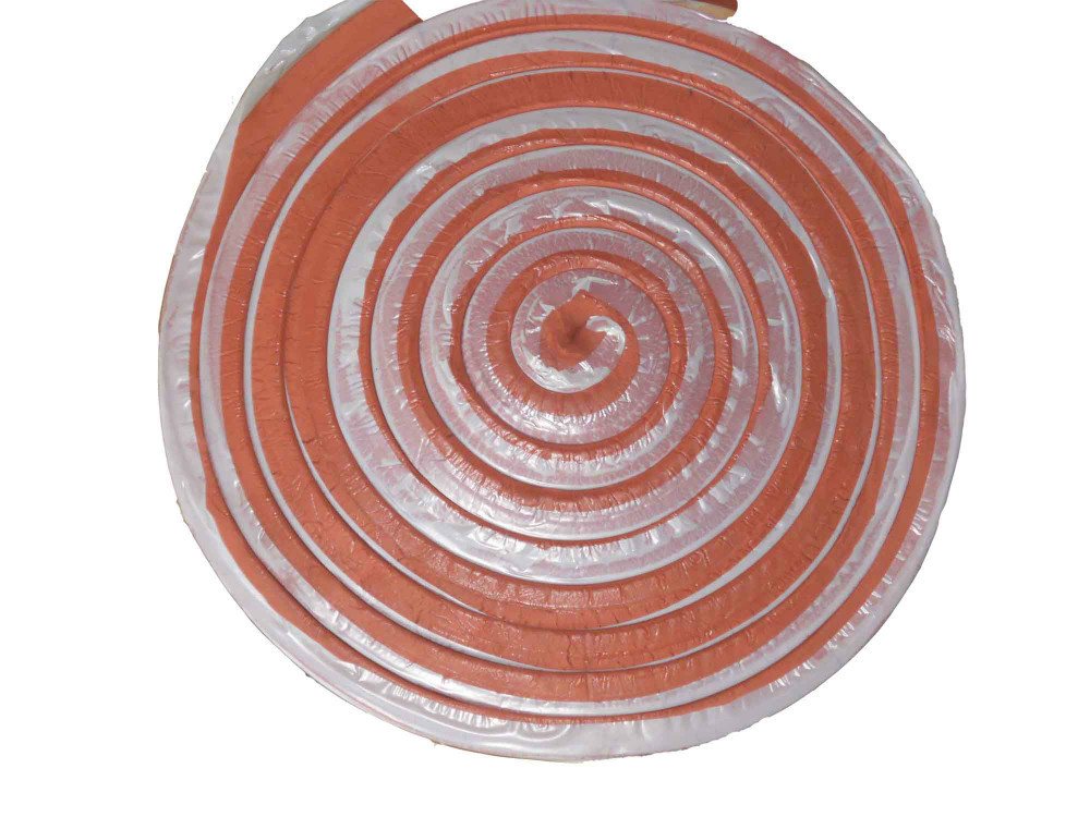 Vulcanized Red Rubber and Bentonite 400% Swelling Water Stop Strip for Concrete Joint