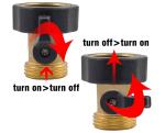 3/4 Inch Hose Pipe Shut Off Valve , JIS Water Shut Off Valve For Garden Hose