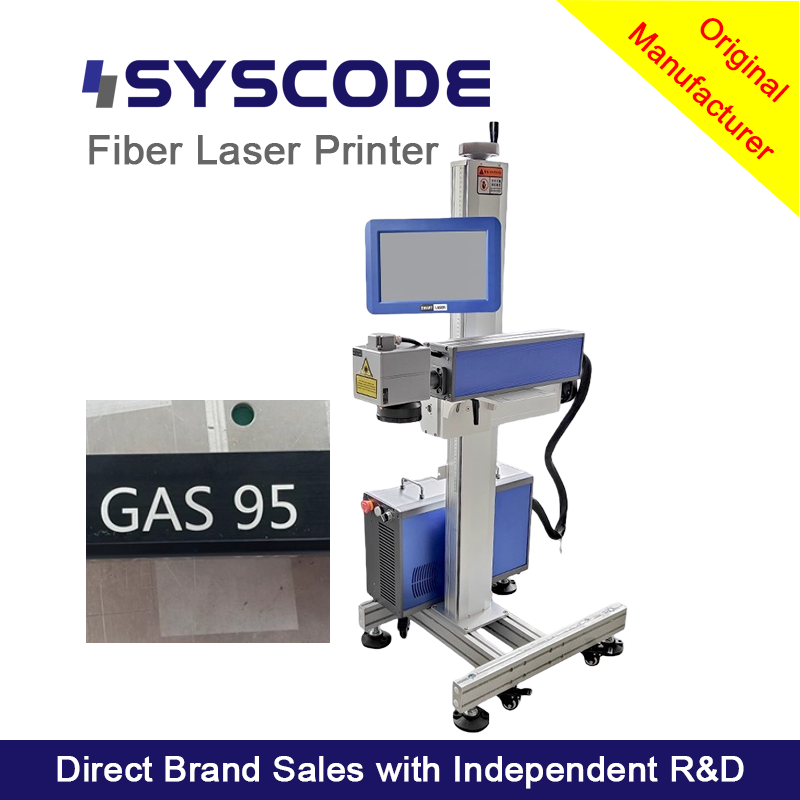 China 50W Automatic Fiber Laser Marker - Offers ≤12000mm/s marking speed and IP54 rating, providing high-quality traceability code marking for automotive factory