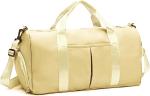 Yoga Gym Sports Outdoor Weekender Overnight Travel Bag Light Yellow Color Big