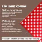 660nm Near Infrared Lamp Red Led Light Therapy Panel 850nm 45w Aluminum