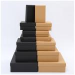 Square Custom Black Brown Shoe Clothing Underwear Gift Packaging Box With You