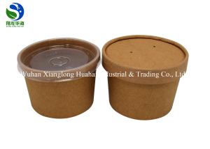 China 650ML &amp; 800ML Eco Friendly Small Paper Bowls Reusable With Plastic Lids factory