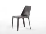 Elegantly Contrasted Isabel Fiberglass Dining Chair With Modern Fabrics