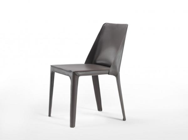 Elegantly Contrasted Isabel Fiberglass Dining Chair With Modern Fabrics