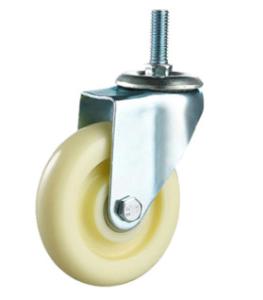 China 125mm Threaded Stem Casters Nylon Castor Wheels Stem Caster Wheels factory