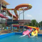 Outdoor Fiberglass Super Open Spiral Slide Customized High Strength