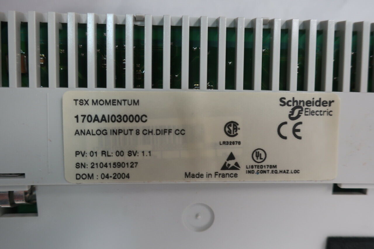 Schneider 8-Channel Differential Current-to-Analog Input Module for Precise