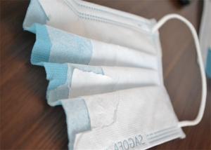 China Elastic Earloop Disposable 3 Ply Face Mask Suitable For Outdoor Indoor Usage factory