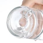 Base Material Super Flint Glass 500ml Frosted Vodka Spirits Glass Bottle for