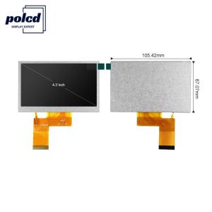 China Polcd ST7262E43 4.3 Inch Capacitive Touch Screen 40 Pin Lcd 800x480 300 Nit factory