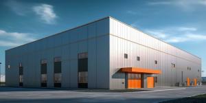 China Custom Steel Structure Warehouse Buildings With Galvanized C/Z Purlin Connection factory