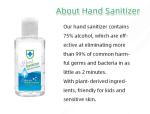 Glycerine Antiviral Hand Sanitizer Portable Waterless Instant Alcohol Hand
