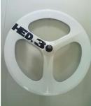 White super lighth YOUNGFAN BIKE 700C cheap 3-spoke carbon clincher wheel for
