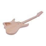 Unfinished DIY Electric Guitar Kit Basswood Body Maple Guitar Neck Rosewood
