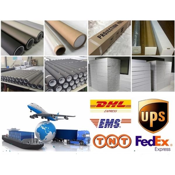 Super Transparent Self Adhesive Holographic Projection Film Rear Type For Glass Windows