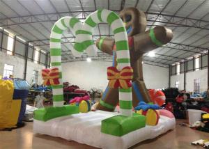 China Commercial Activities Inflatable Christmas Decorations Cookie 4 X 2.8 X 4.5m factory