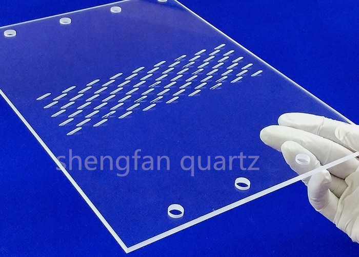 Customized OEM Clear Quartz Tray For Photovoltaic Semiconductor
