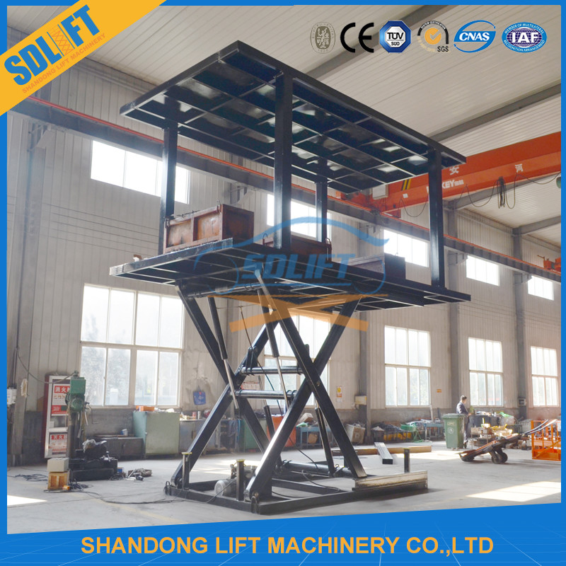 3T 3M Double Deck Hydraulic Car Lift For Home Garages