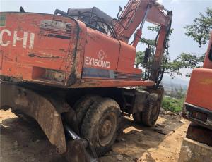China Used hitachi ex160wd wheel excavator/ original japan 16ton wheel excavator with good condition for sale factory