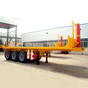 China Air Suspension Container Carrier Dump 20 Foot Flatbed Trailer factory
