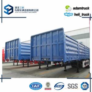 China 13000 * 2500 * 3000 mm Tri axle Cargo semi flatbed trailers Load Capacity 50 T 60 T factory