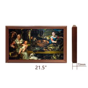 China CB 43&quot; Picture Frame Advertising Player 118W With Wood Border factory