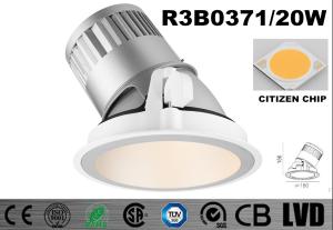 China Round 20 Watt LED Wall Washer Lights 2700K Dimmable Recessed LED Downlights factory