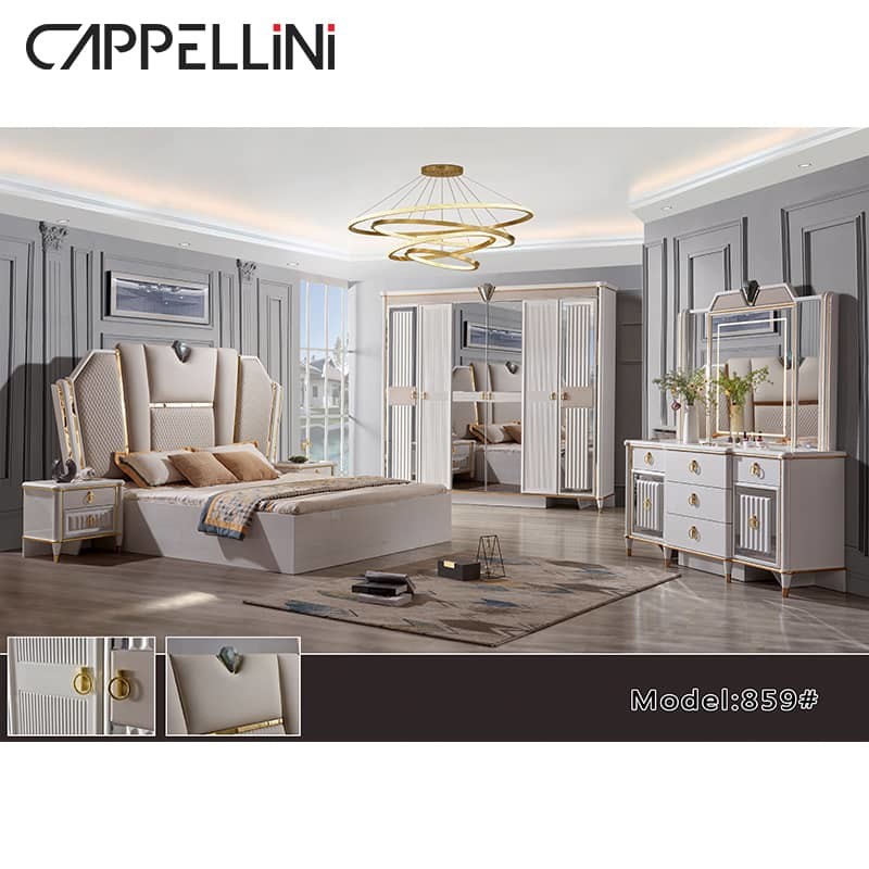 MDF Wood Full Bedroom Furniture Sets Queen Bedroom Suite Furniture
