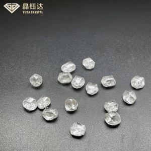 China 4.0ct 5.0ct Synthetic HPHT Rough White Diamonds VVS VS D F For Necklace factory