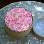 Romantic Everlasting Real Preserved Rose Flower Large Single Rose in Drawer Gift