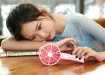 Small Lemon fan,usb portable air conditioner handheld fan