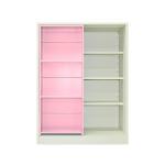 Electrostatic Powder Coating Kids Furniture Steel Storage Bookshelf Cartoon