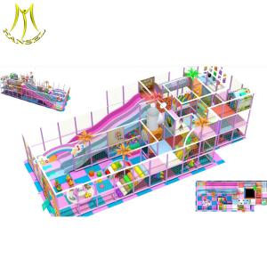 China Hansel wooden play house jungle gym machine kids playground equipment indoor factory