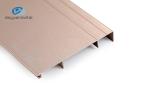 T5 Aluminium Skirting Board 6063 Floor Skirting Surface Treament Brushed Bright