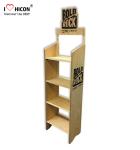 Retail Store Flooring Wooden Custom Product Display Stands For Food Display