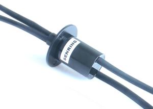 China 250RPM Custom Slip Ring 6 Wire Capsule Slip Ring With Flange 50A factory