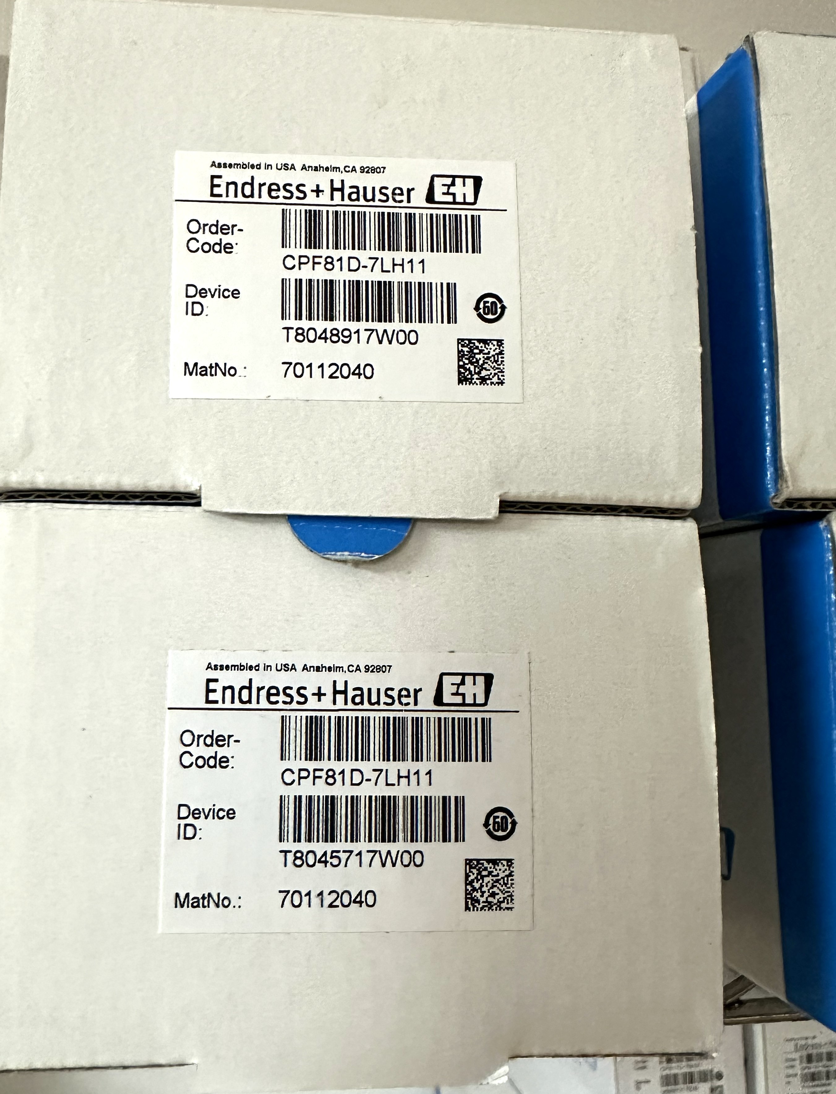 Endress+Hauser CPF81E Digital pH Sensor with IP68 Rating Robust PPS Housing and