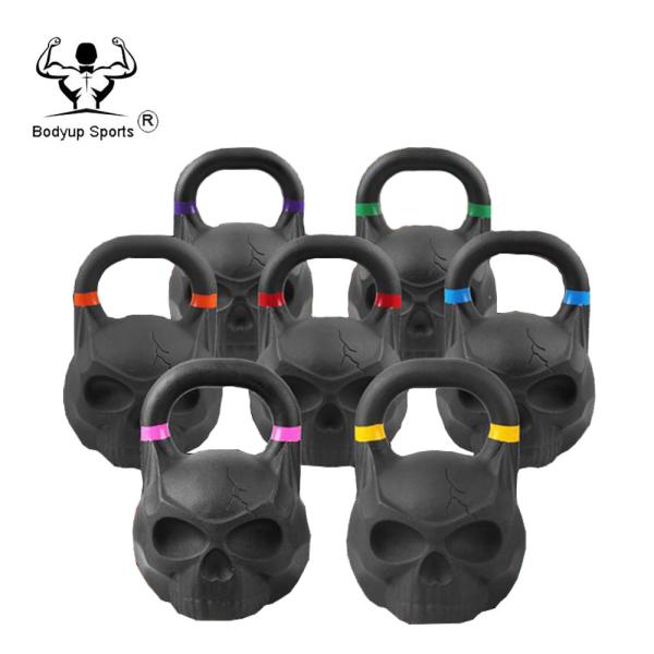 Competition Powder Painting Iron Skull Kettlebell / Power Training Skull