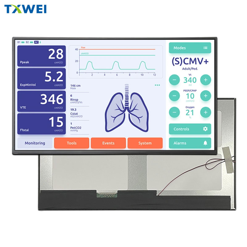 18.5 Inch LCD Display Panel 1920*1080 With 400-2000 Nits And LVDS Interface